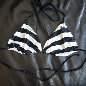 ROXY striped bikini top